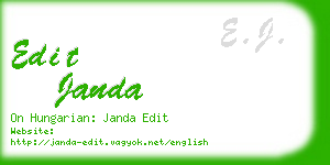 edit janda business card